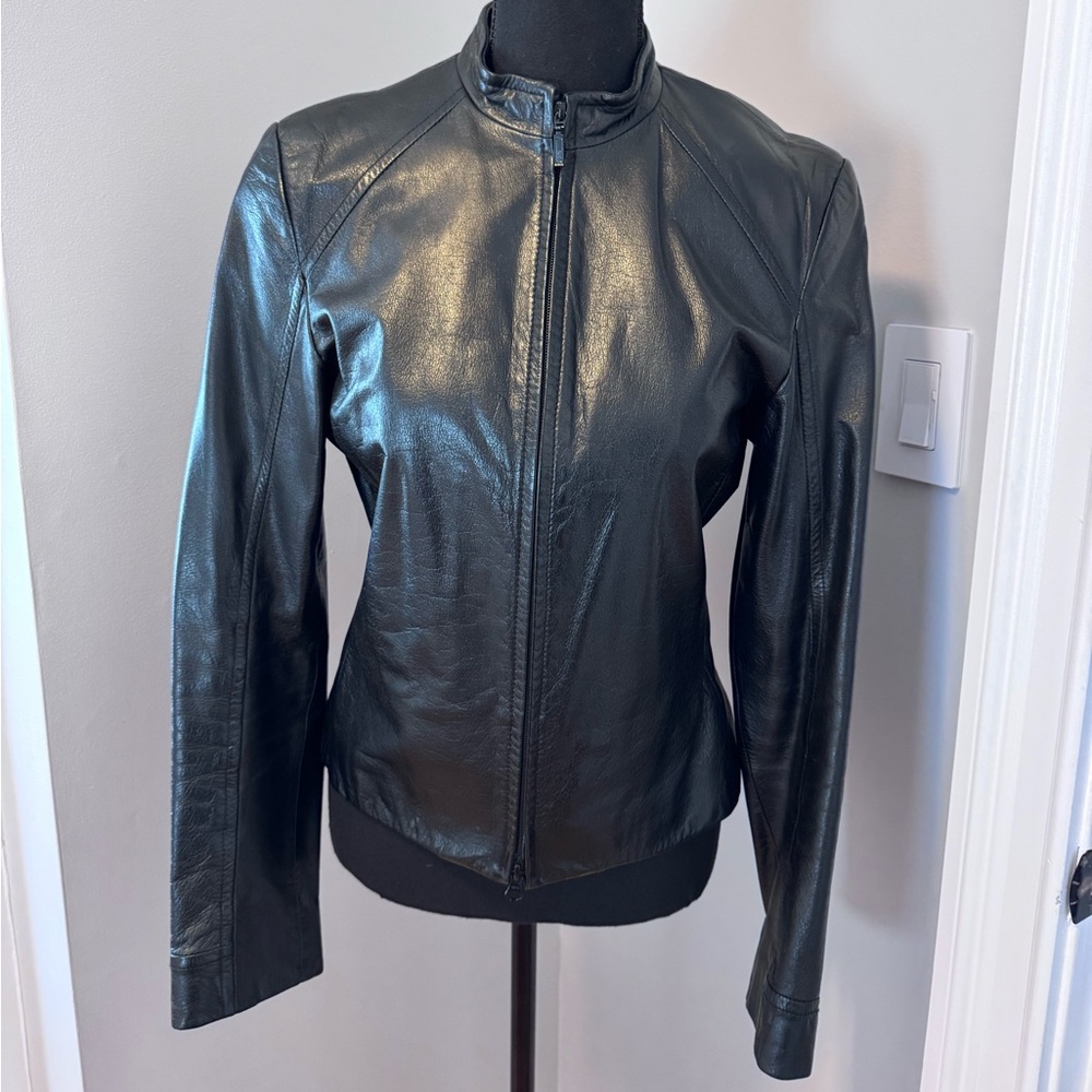 Danier Women's Black Leather Jacket